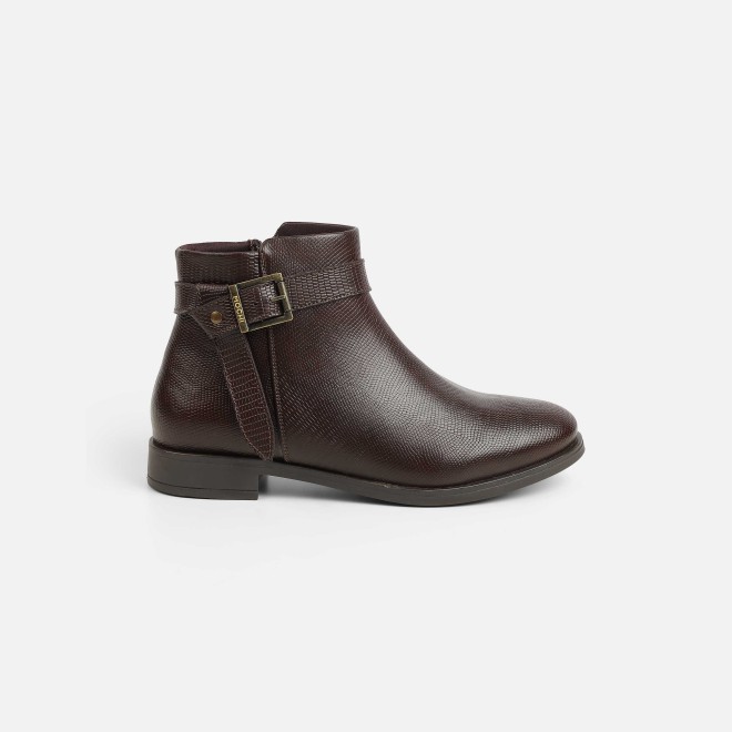 Mochi Women Brown Casual Boots (SKU: 31-1088-12-36)