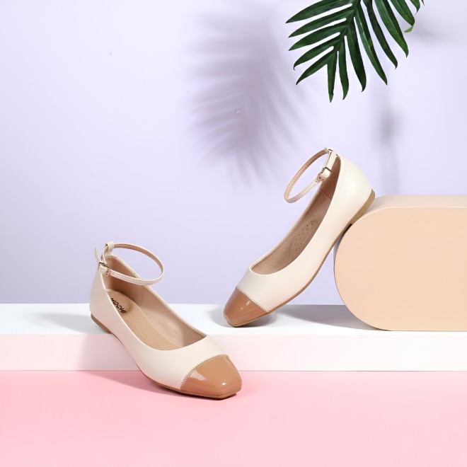 Mochi Women Peach Casual Ballerinas