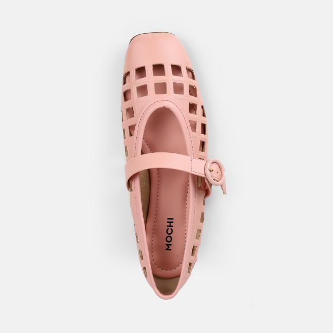 Mochi Women Pink Casual Ballerinas (SKU: 31-1092-24-37)