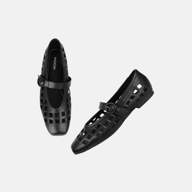 Mochi Women Black Casual Ballerinas (SKU: 31-1092-11-37)