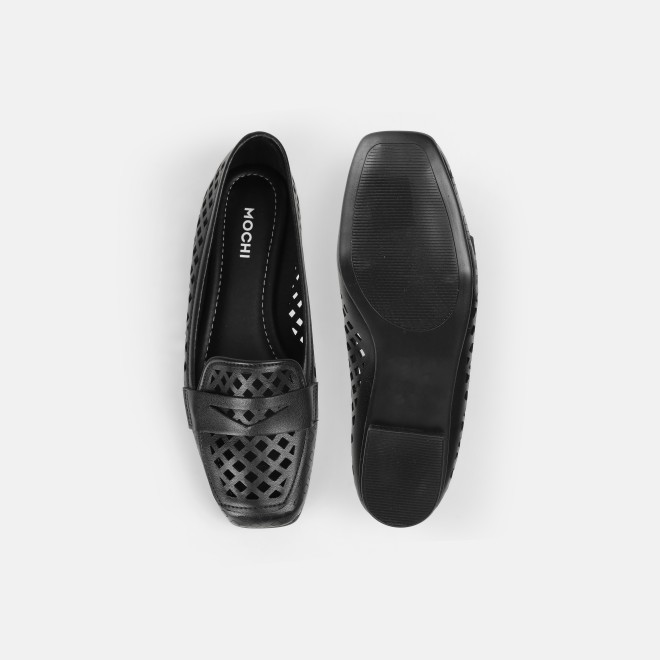 Mochi Women Black Casual Ballerinas (SKU: 31-1093-11-37)