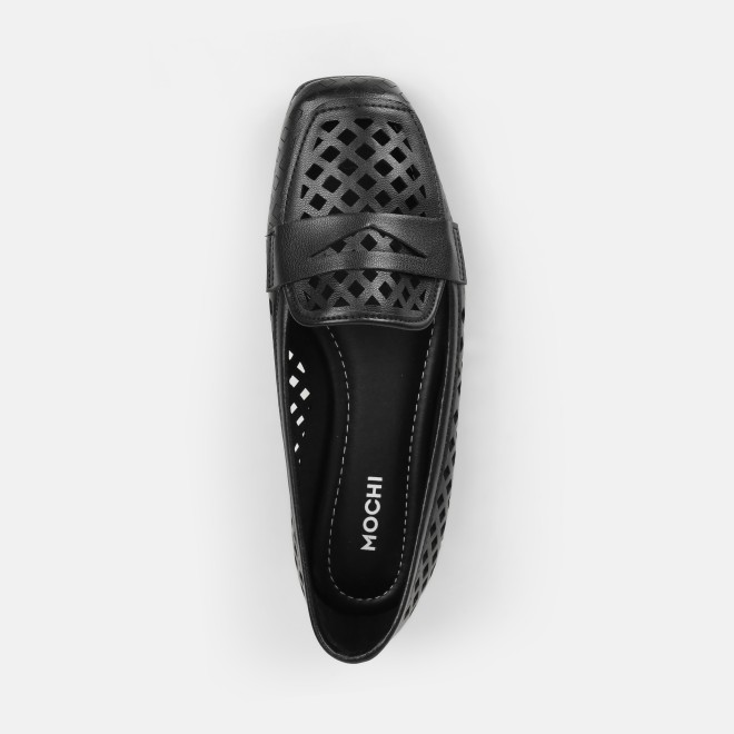 Mochi Women Black Casual Ballerinas (SKU: 31-1093-11-37)