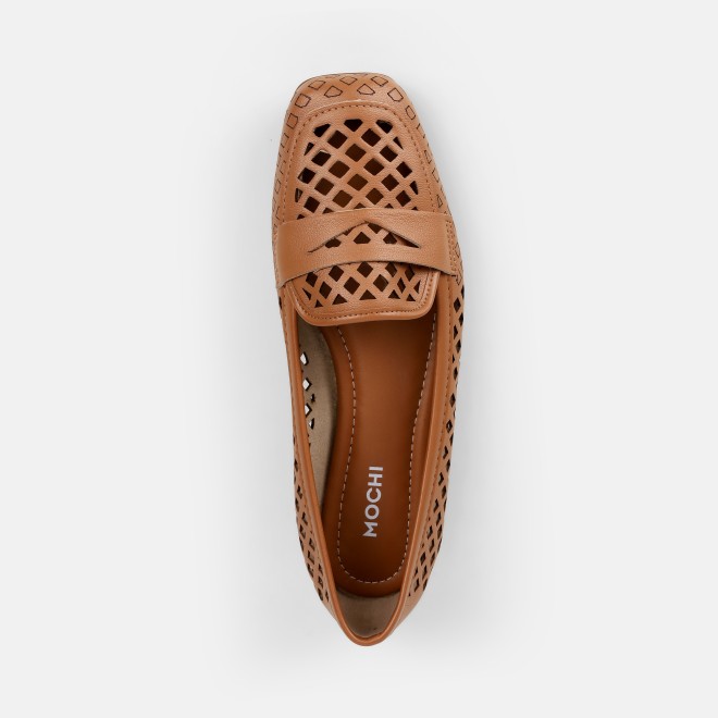 Mochi Women Camel Casual Ballerinas (SKU: 31-1093-97-37)