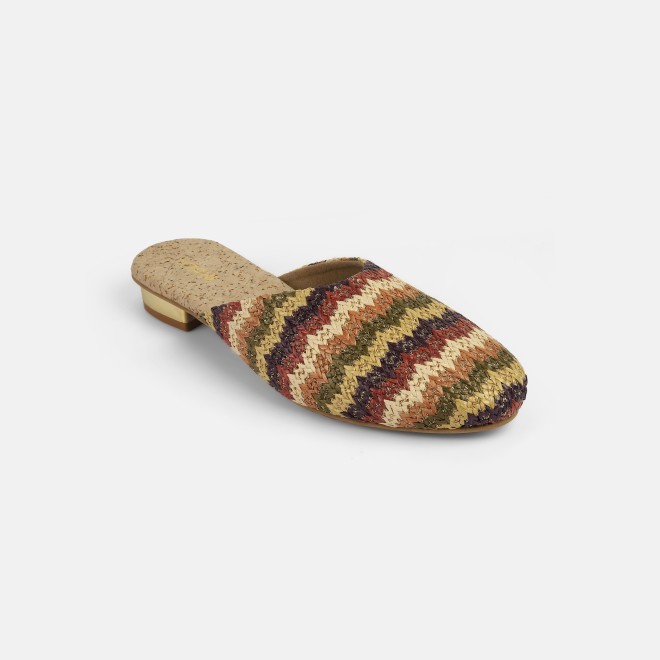 Mochi Women Brown-multi Ethnic Slip Ons (SKU: 31-1094-64-36)