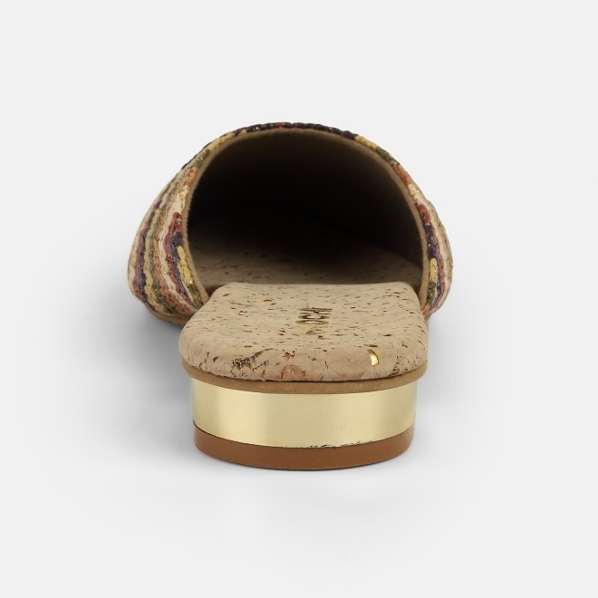 Mochi Women Brown-multi Ethnic Slip Ons (SKU: 31-1094-64-36)