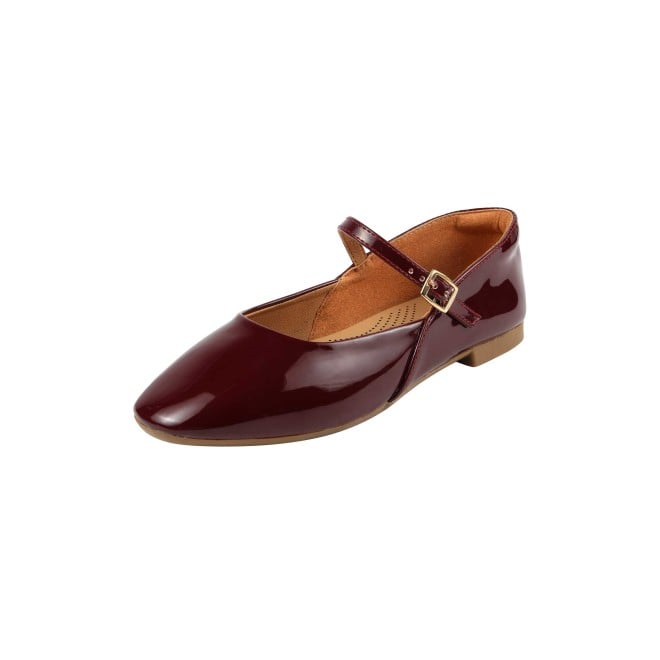 Mochi Women Maroon Formal Ballerinas (SKU: 31-1097-44-36)