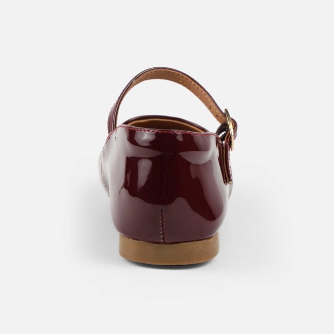 Mochi Women Maroon Formal Ballerinas (SKU: 31-1097-44-36)