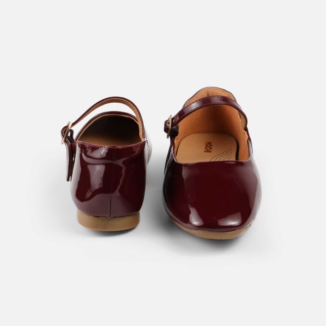 Mochi Women Maroon Formal Ballerinas (SKU: 31-1097-44-36)