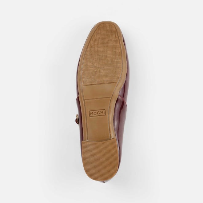 Mochi Women Maroon Formal Ballerinas (SKU: 31-1097-44-36)