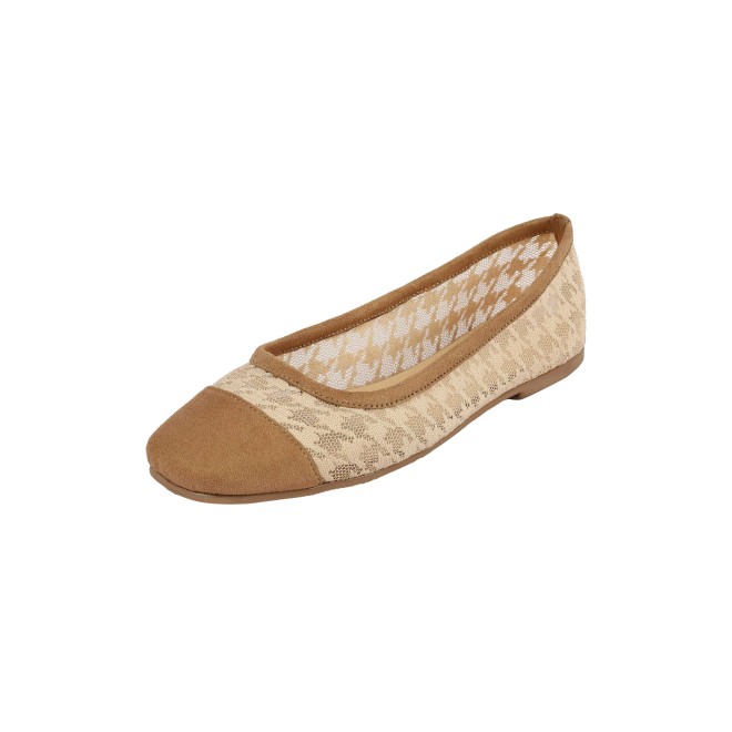 Mochi Women Beige Casual Ballerinas (SKU: 31-1101-20-36)