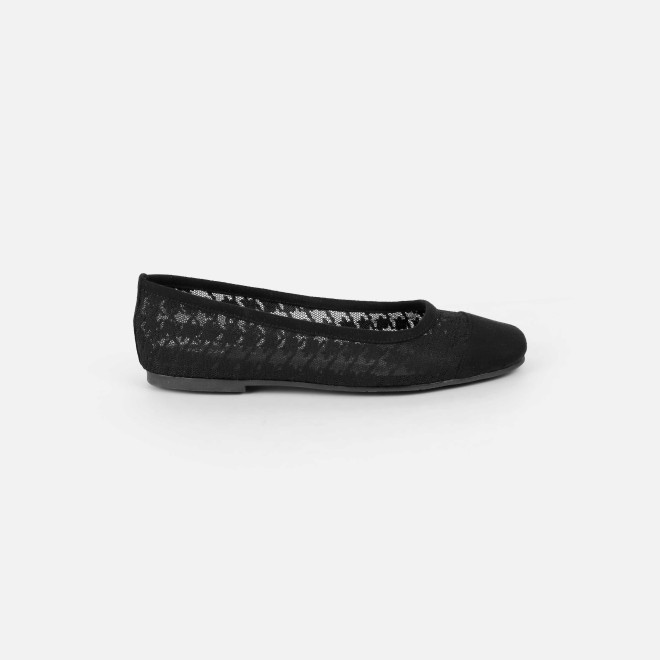 Mochi Women Black Casual Ballerinas (SKU: 31-1101-11-37)