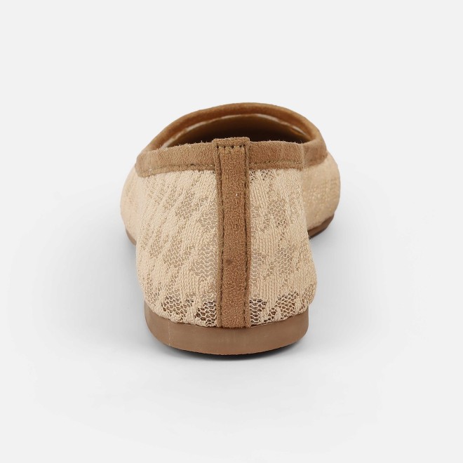 Mochi Women Beige Casual Ballerinas (SKU: 31-1101-20-36)