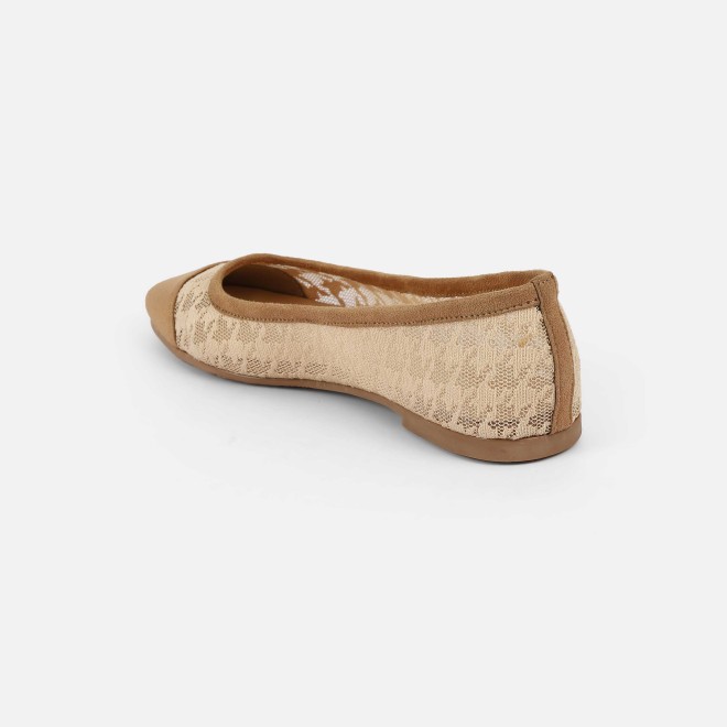 Mochi Women Beige Casual Ballerinas (SKU: 31-1101-20-36)