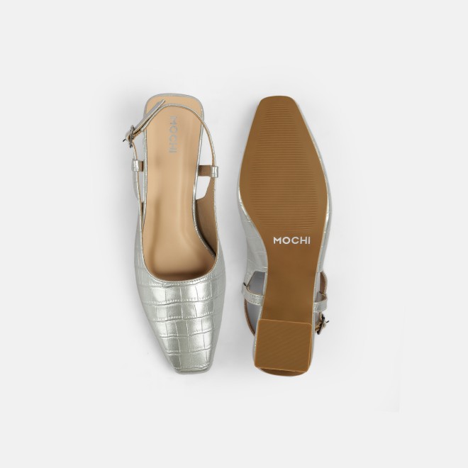 Mochi Women Silver Formal Sandals (SKU: 31-1106-27-36)