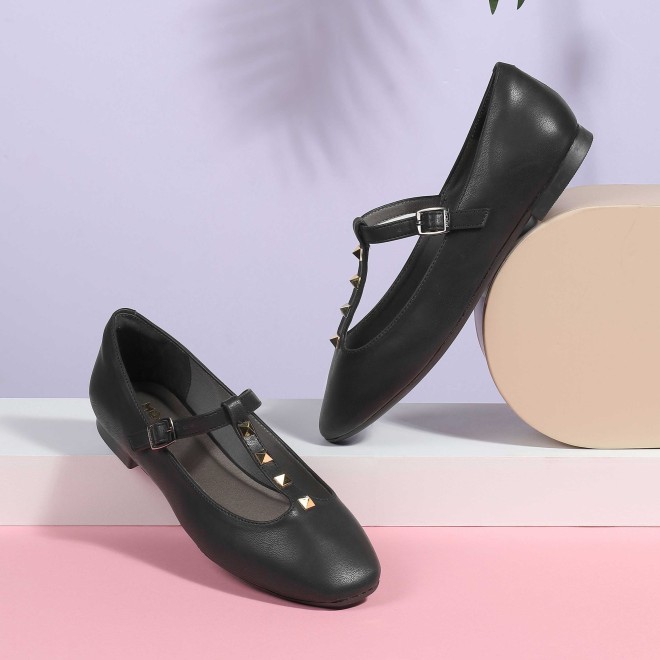 Women Black Casual Ballerinas