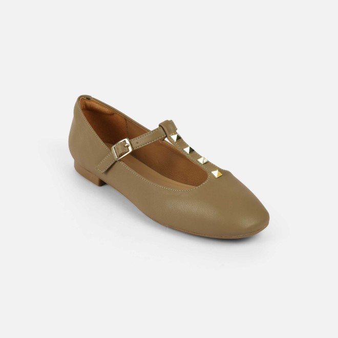 Mochi Women Beige-red Casual Ballerinas (SKU: 31-1116-89-36)