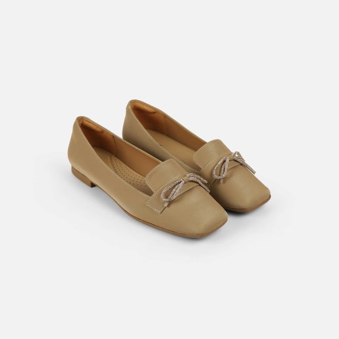 Mochi Women Beige Casual Ballerinas (SKU: 31-1119-20-36)