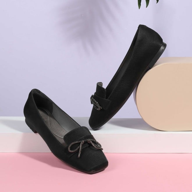 Women Black Casual Ballerinas