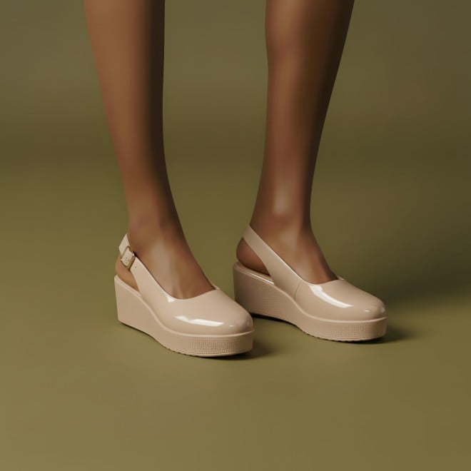 Mochi Women Beige Casual Sandals (SKU: 31-1137-20-37)