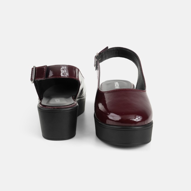 Mochi Women Maroon Casual Sandals (SKU: 31-1137-44-36)