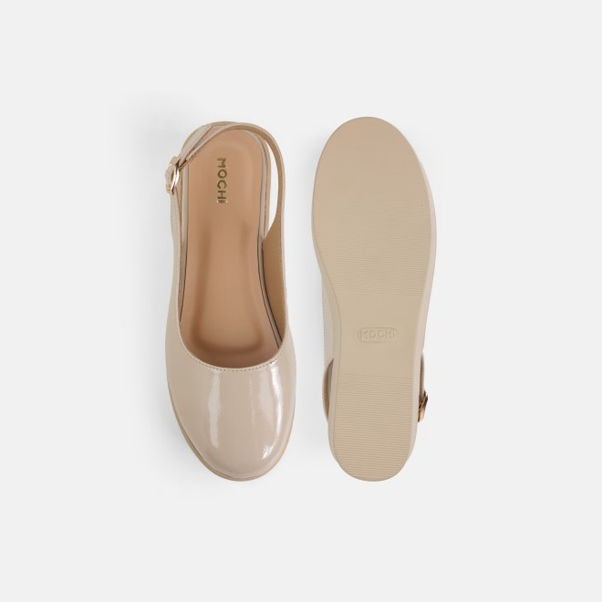 Mochi Women Beige Casual Sandals (SKU: 31-1137-20-37)