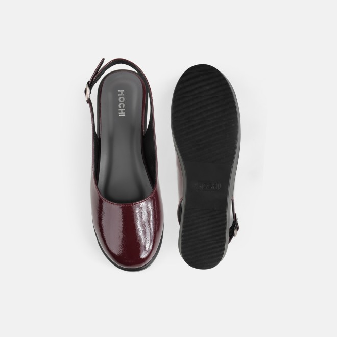 Mochi Women Maroon Casual Sandals (SKU: 31-1137-44-36)