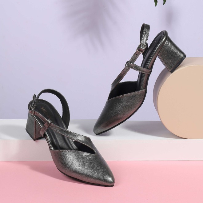 Women Grey Formal Sandals