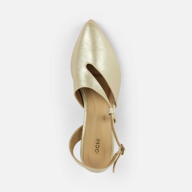 Mochi Women Gold Formal Sandals (SKU: 31-1140-15-36)