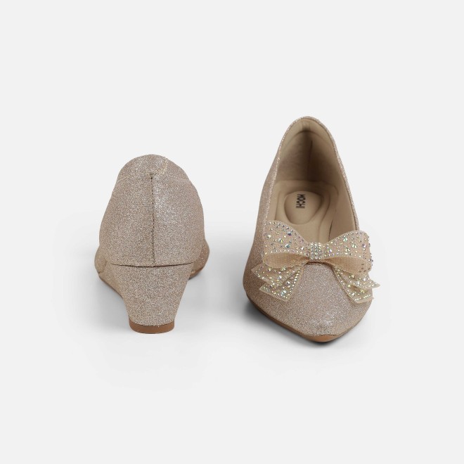 Mochi Women Gold Party Pumps (SKU: 31-1157-15-36)