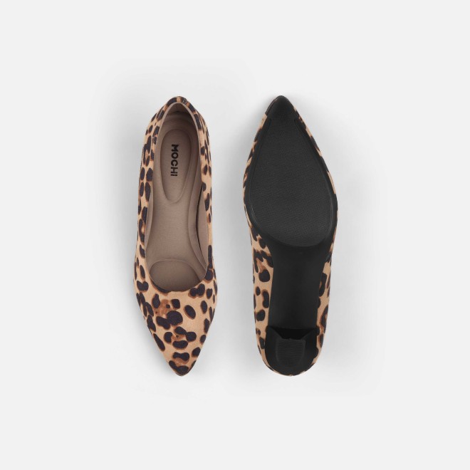 Mochi Women Beige Casual Pumps (SKU: 31-1158-20-36)