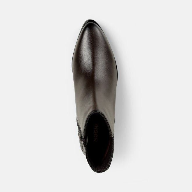 Mochi Women Brown Party Boots (SKU: 31-1223-12-36)