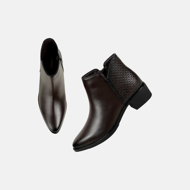 Mochi Women Brown Party Boots (SKU: 31-1223-12-36)