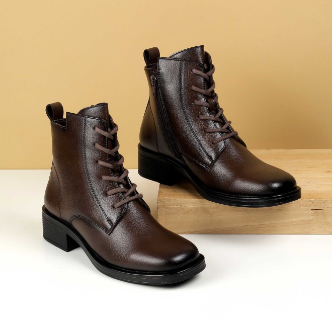 Women Brown Casual Boots