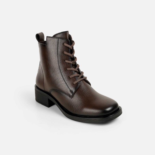 Mochi Women Brown Casual Boots (SKU: 31-1224-12-36)