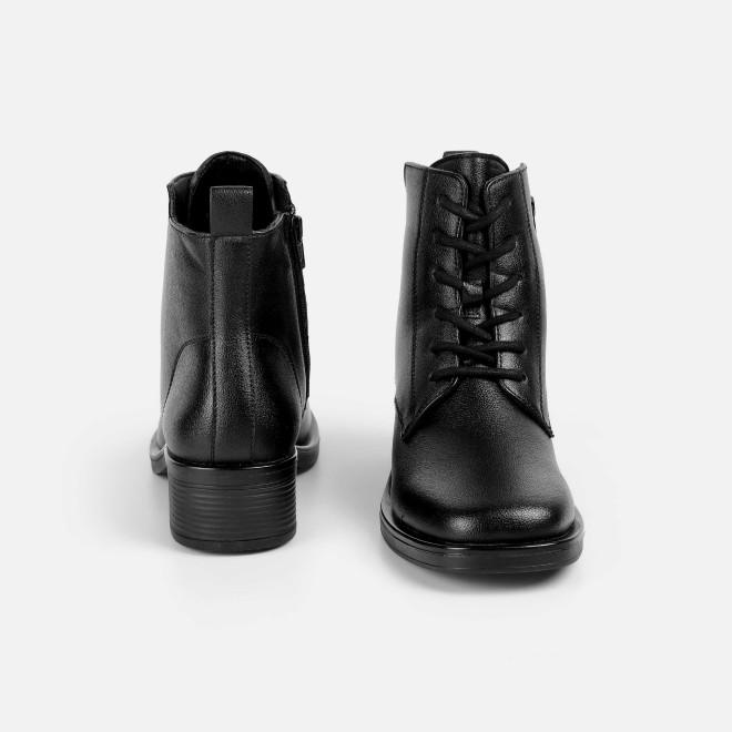 Mochi Women Black Casual Boots (SKU: 31-1224-11-36)