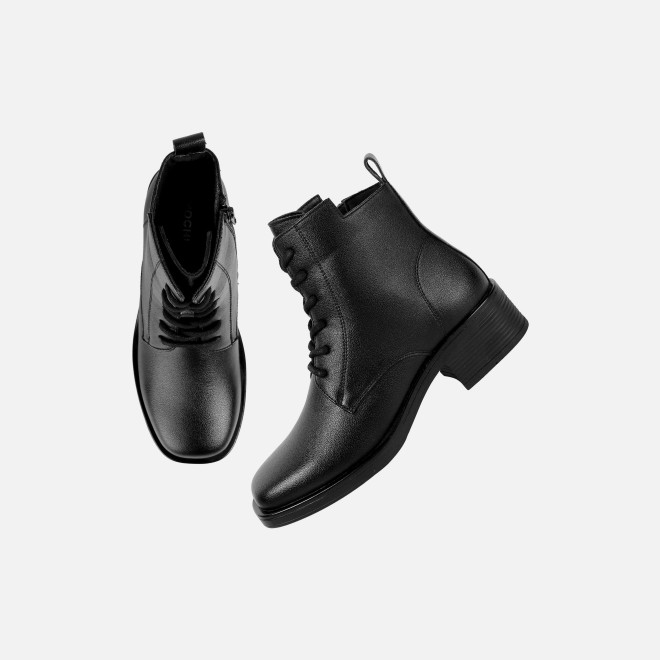 Mochi Women Black Casual Boots (SKU: 31-1224-11-36)