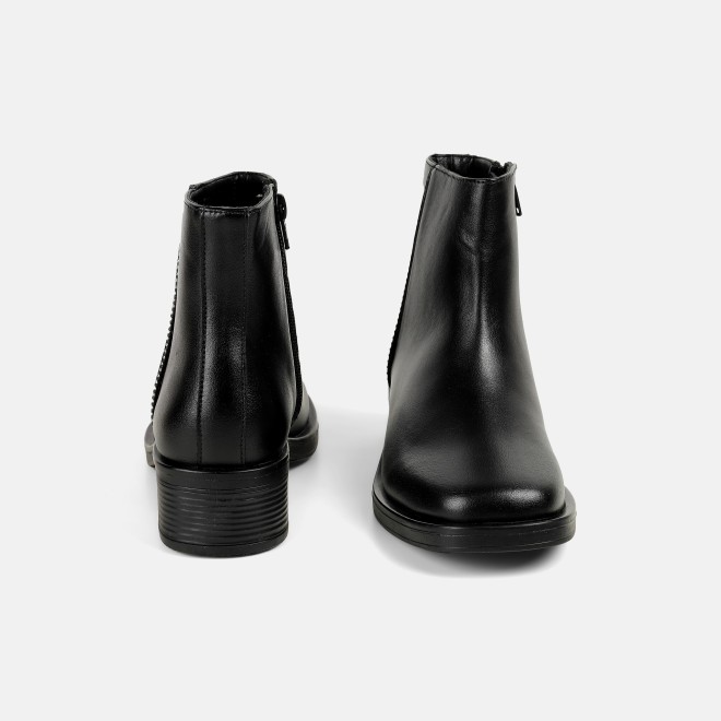 Mochi Women Black Casual Boots (SKU: 31-1225-11-36)