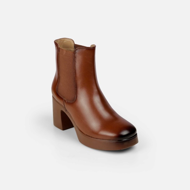 Mochi Women Tan Casual Boots (SKU: 31-1229-23-36)