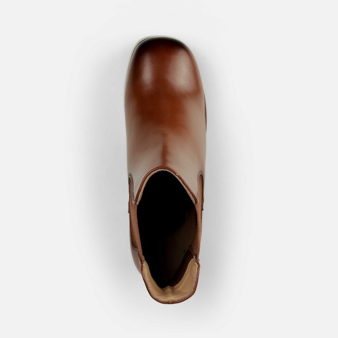 Mochi Women Tan Casual Boots (SKU: 31-1229-23-36)