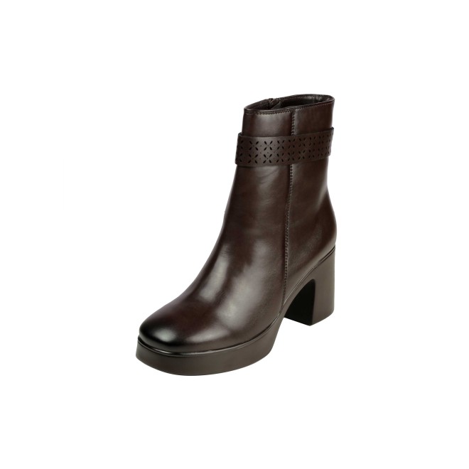 Mochi Women Brown Casual Boots (SKU: 31-1230-12-36)