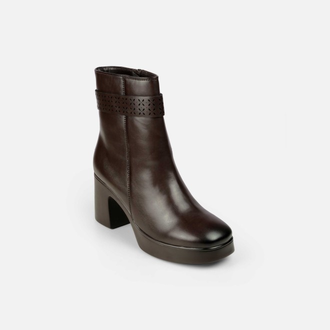 Mochi Women Brown Casual Boots (SKU: 31-1230-12-36)