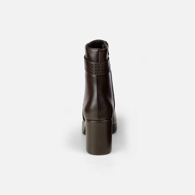 Mochi Women Brown Casual Boots (SKU: 31-1230-12-36)