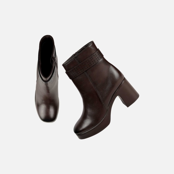 Mochi Women Brown Casual Boots (SKU: 31-1230-12-36)