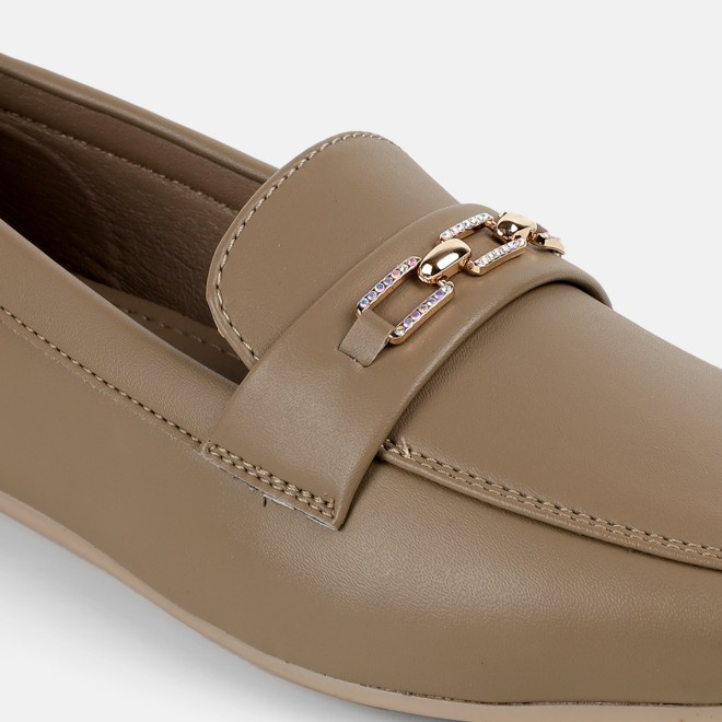 Mochi Women Beige-red Formal Ballerinas (SKU: 31-1235-89-36)