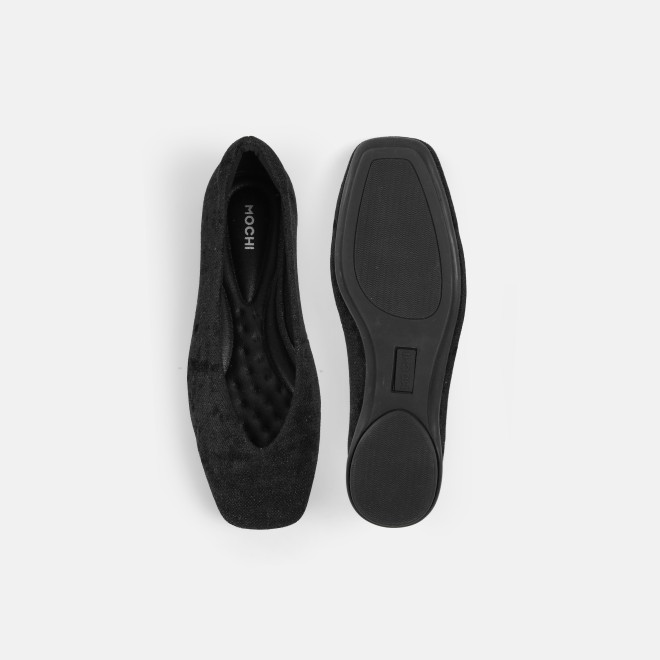 Mochi Women Black Casual Ballerinas (SKU: 31-1237-11-36)