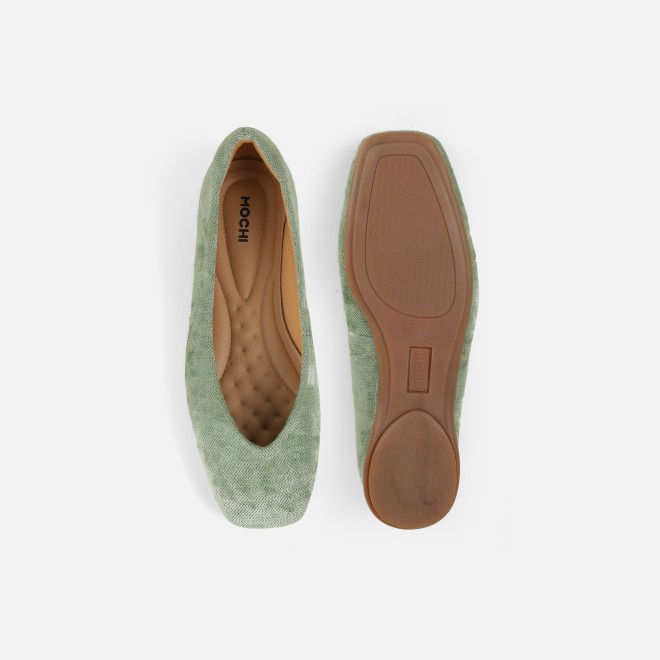 Mochi Women Light-green Casual Ballerinas (SKU: 31-1237-60-36)