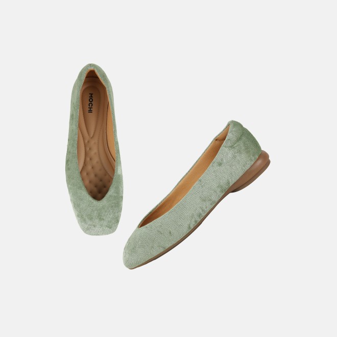 Mochi Women Light-green Casual Ballerinas (SKU: 31-1237-60-36)