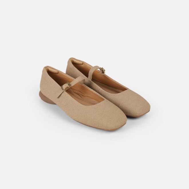 Mochi Women Beige Casual Ballerinas (SKU: 31-1238-20-36)