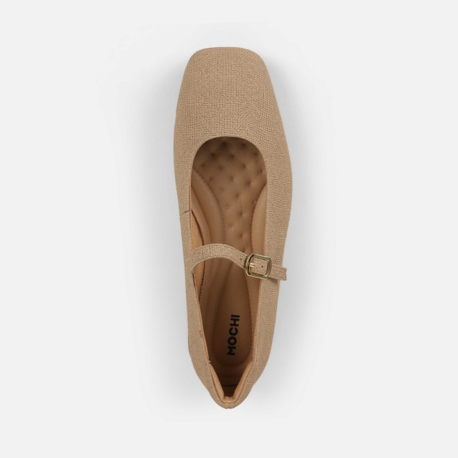 Mochi Women Beige Casual Ballerinas (SKU: 31-1238-20-36)