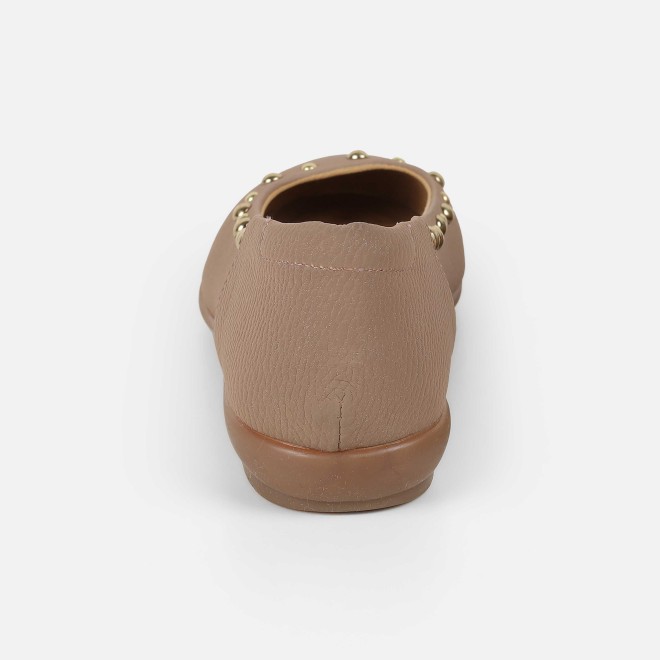 Mochi Women Beige-red Casual Ballerinas (SKU: 31-1240-89-36)